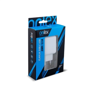 Alimentador 2USB 12W 2,1A Onlex 230Vca - Imagen 2