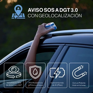 Baliza V16 homologada DGT con funda - Imagen 2