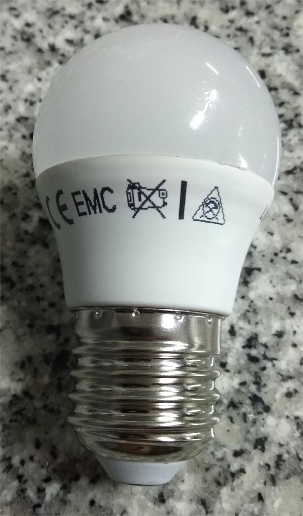 Foto 1 Bombilla Led Esférica 5W Neutra E14