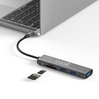 Concentrador USBC 4USB3 mSD Hub - Imagen 2