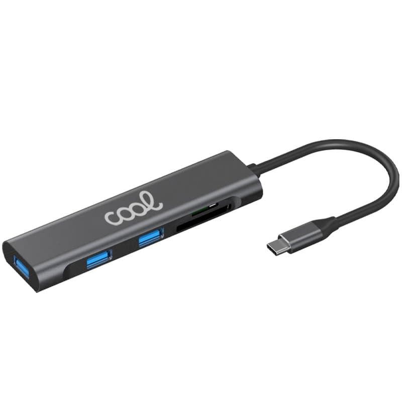 Concentrador USBC 4USB3 mSD Hub - Imagen 3