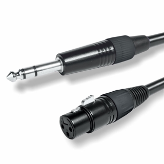 Conexión Audio XLR (H) a Jack 6,3 Estéreo 1,00m - Imagen 1