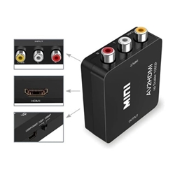 Conversor Audio Video de CVBS(3RCA) a HDMI 1080P - Imagen 1
