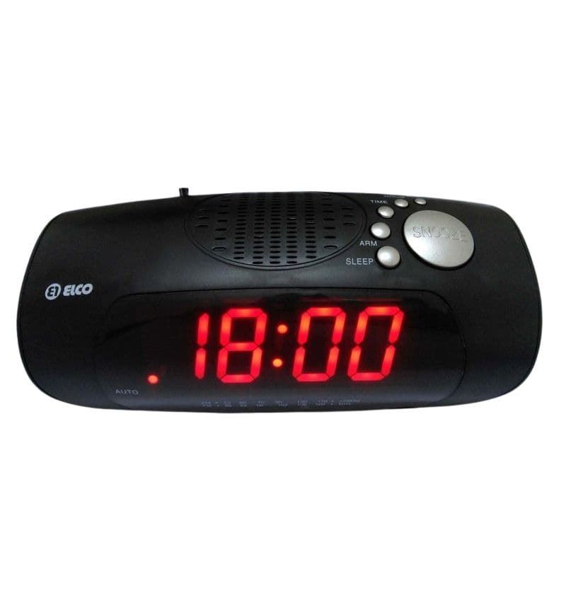 Elco Radio Reloj Despertador PD133 con toma Auricular - Imagen 1