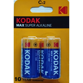 Kodak Paquete 2 Pilas Alcalinas Cilíndricas 1,5V C/LR14 - Imagen 1