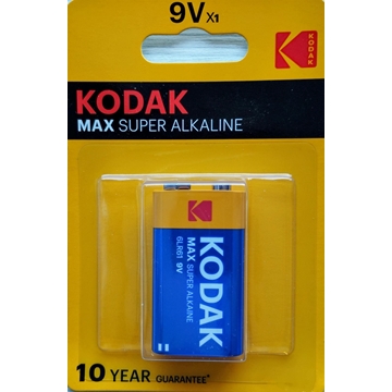 Kodak Pila Alcalina Broche 9V 6LR61/6LP3146 - Imagen 1