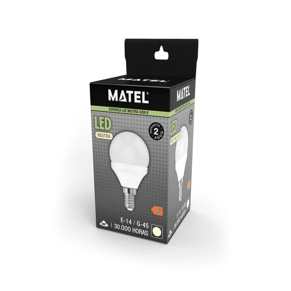 Matel Bombilla Esférica E14 3W - Imagen 4