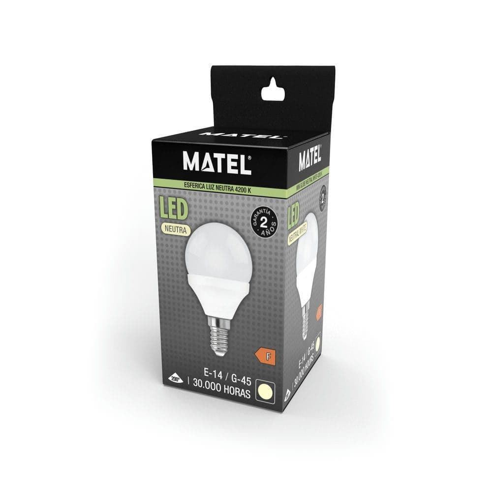 Matel Bombilla LED Esférica E14 3W - Imagen 4