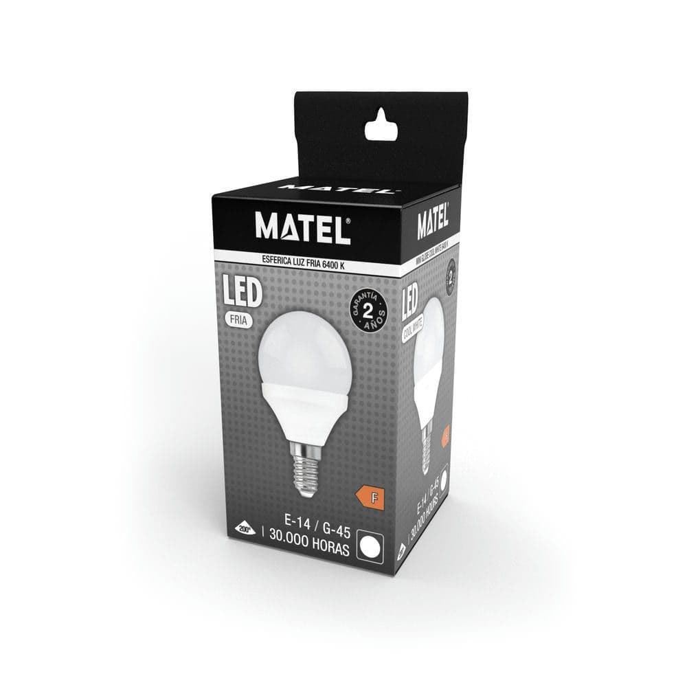 Matel Bombilla LED Esférica E14 3W - Imagen 5