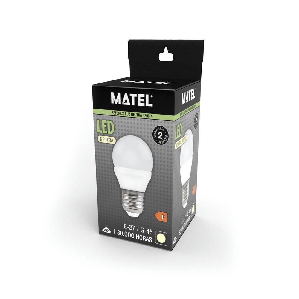 Matel Bombilla LED Esférica E27 3W - Imagen 4