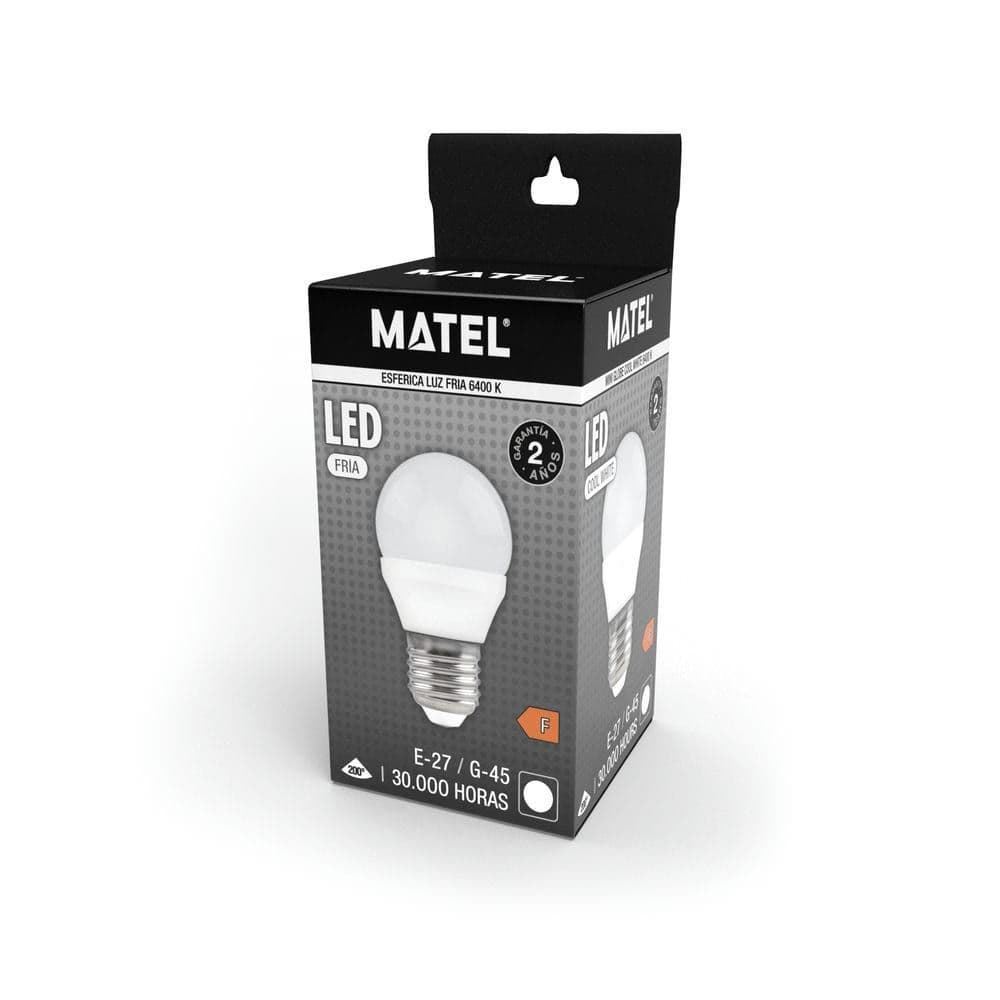 Matel Bombilla LED Esférica E27 3W - Imagen 5