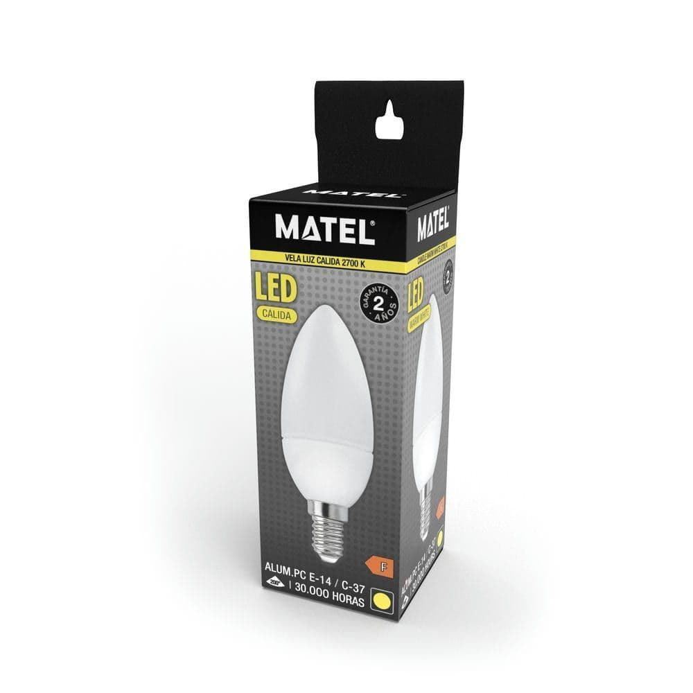 Matel Bombilla LED Vela E14 3W - Imagen 3
