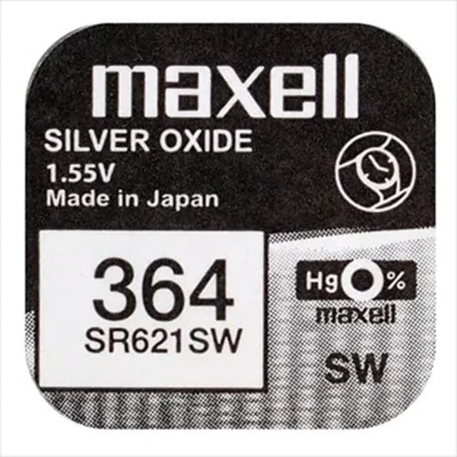 Maxell Pila Botón Oxido de Plata SR621/364 - Imagen 1