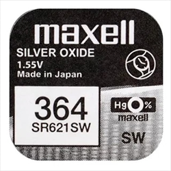 Maxell Pila Botón Oxido de Plata SR621/364 - Imagen 1