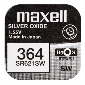 Maxell Pila Botón Oxido de Plata SR621/364 - Imagen 1
