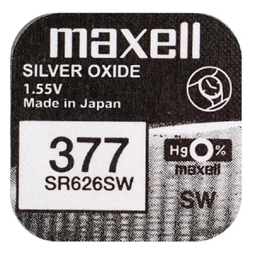 Maxell Pila Botón Oxido de Plata SR626/377 - Imagen 1