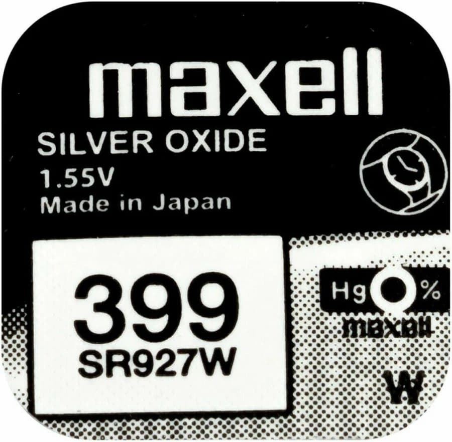 Maxell Pila Botón Oxido de Plata SR927/399 - Imagen 1