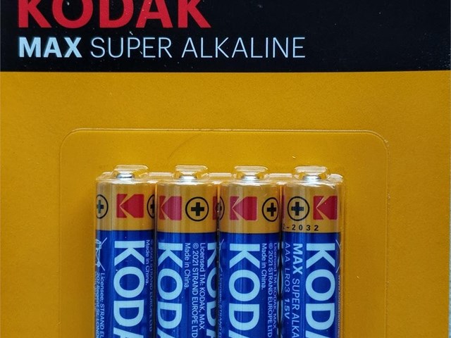Paquete pilas Kodak 1,5V, LR03/AAA
