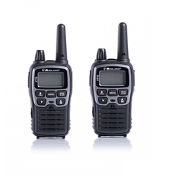 Par emisoras portátiles PMR XT70 Midland + Base + Mic/Aur - Imagen 1