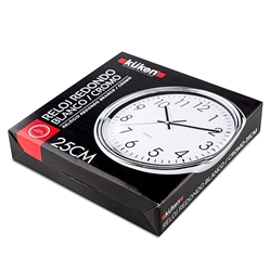 Reloj de Pared Kuken 25cm pila LR6 (incluida) - Imagen 2