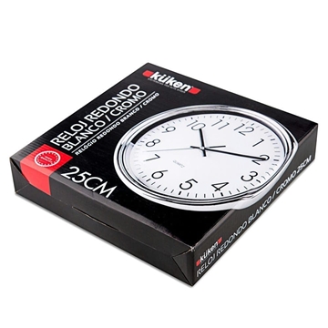 Reloj de Pared Kuken 25cm pila LR6 (incluida) - Imagen 2