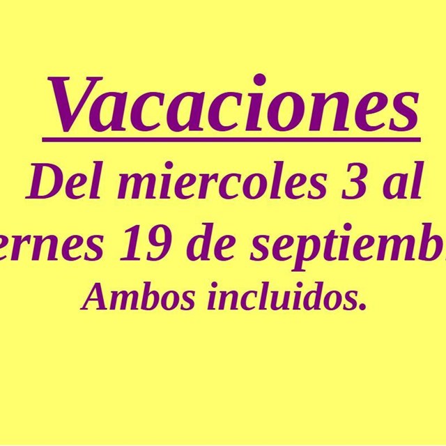VACACIONES