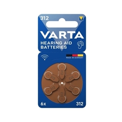 Varta 6 Pilas Audífono Zinc ZA312 1,55V - Imagen 1