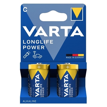 Varta Paquete 2 Pilas Alcalinas Cilíndricas 1,5V C/LR14 - Imagen 1