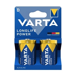 Varta Paquete 2 Pilas Alcalinas Cilíndricas 1,5V D/LR20 - Imagen 1