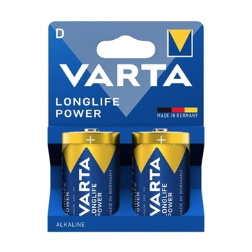 Varta Paquete 2 Pilas Alcalinas Cilíndricas 1,5V D/LR20 - Imagen 1