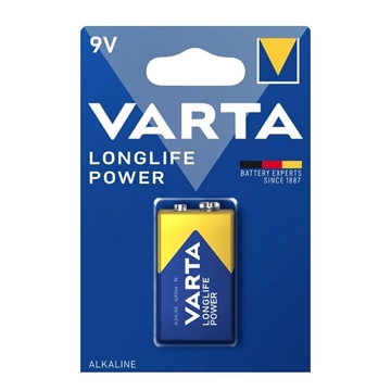 Varta Pila Alcalina Broche 9V 6LR61/6LP3146 - Imagen 1