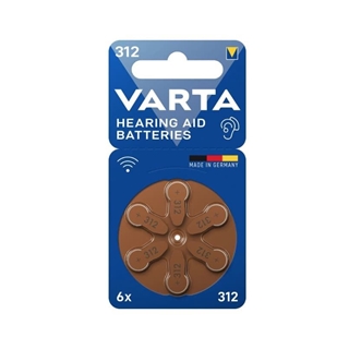 Varta Pilas Audífono Zinc ZA312 1,55V - Imagen 1